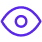 Pixelated purple eye icon representing vision or observation.